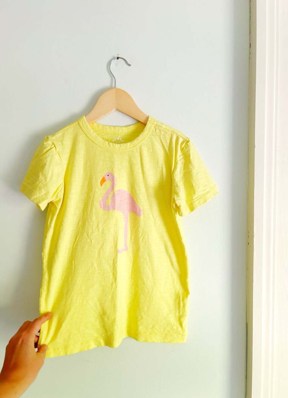 Primary Yellow Flamingo Graphic T-Shirt